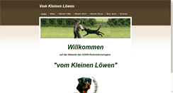 Desktop Screenshot of kleinen-loewen.de
