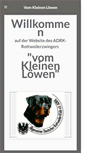 Mobile Screenshot of kleinen-loewen.de